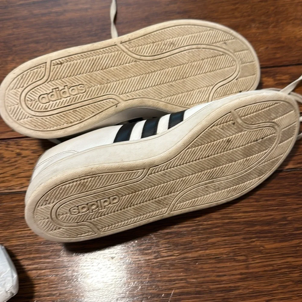 Adidas White and Black Sneakers Classic Minimalist Design